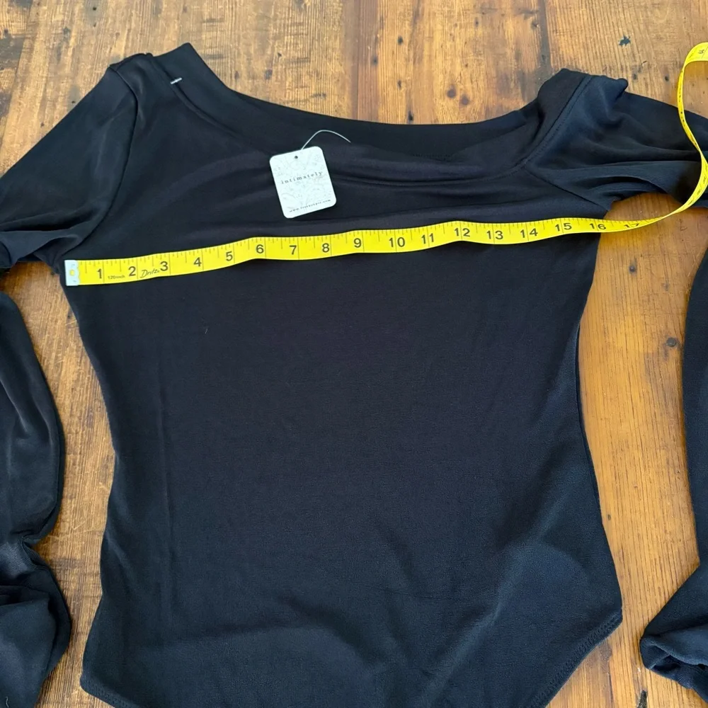 Intimately Free People That Hot Black Off Shoulder Bodysuit NWT Sz L